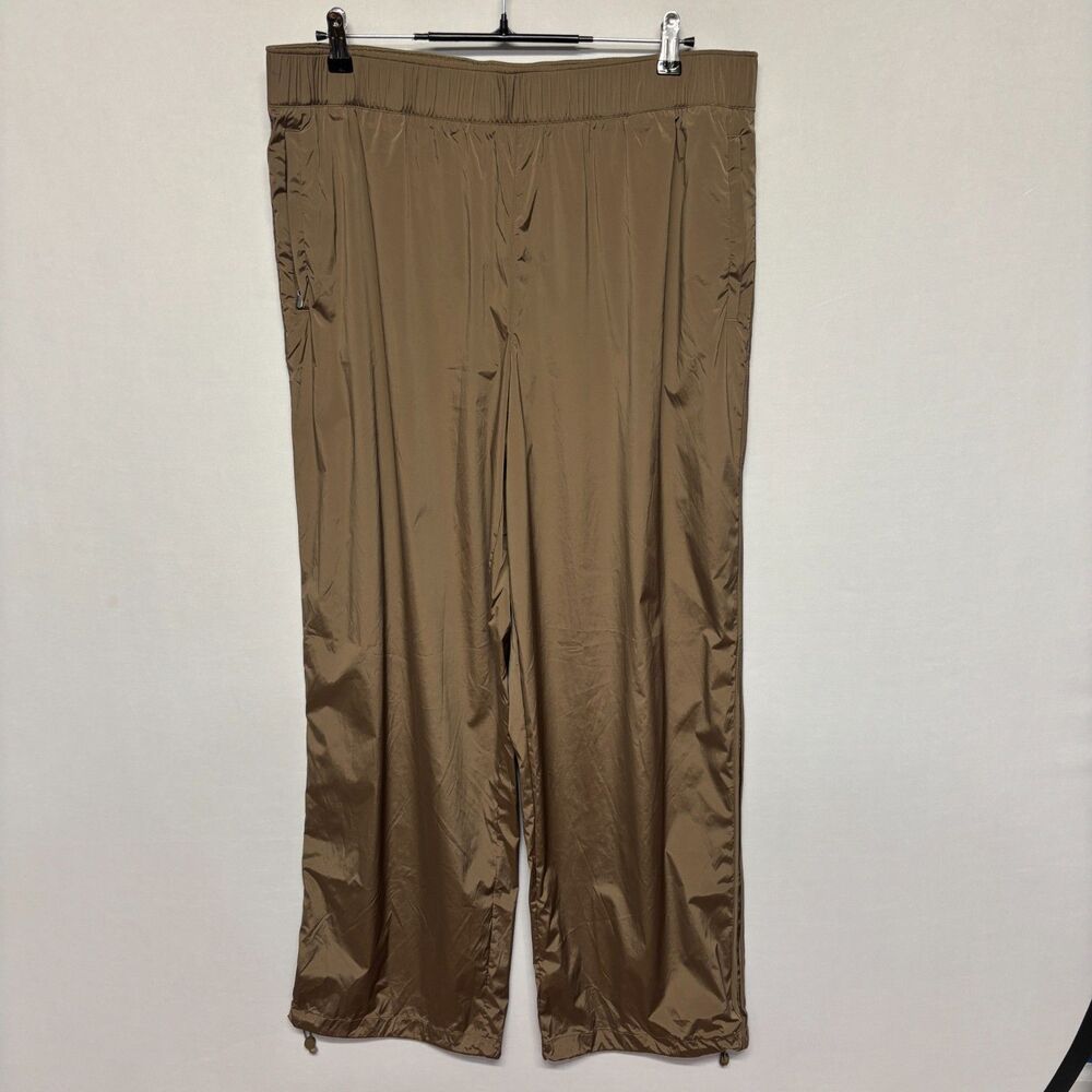 Athleta Women Rise Pant 472261 Size XL Cargo Nylon Wide Leg Track WI25 C137 -23
